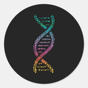 Sticker Rond Adn Molecular World Genes Biology Geek