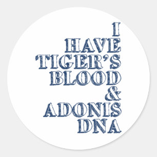 Sticker Rond ADN Sheen d'Adonis du sang du tigre