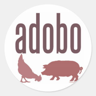 Sticker Rond Adobo : poulet et porc