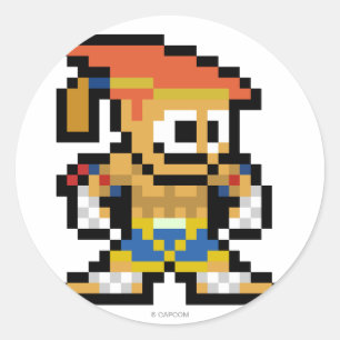 Sticker Rond Adon 8 bits
