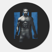 Adonis Creed Pose Face En Avant Sur Iii Blue