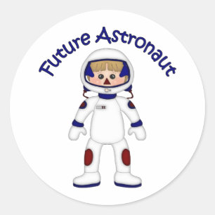 Sticker Rond Adorable futurs astronautes Tee - shirts et cadeau