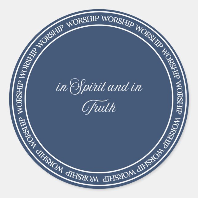 Sticker Rond Adoration - Sceau de chasse (Devant)