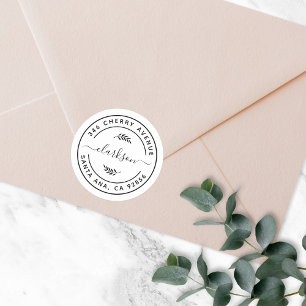 Sticker Rond Adresse de retour