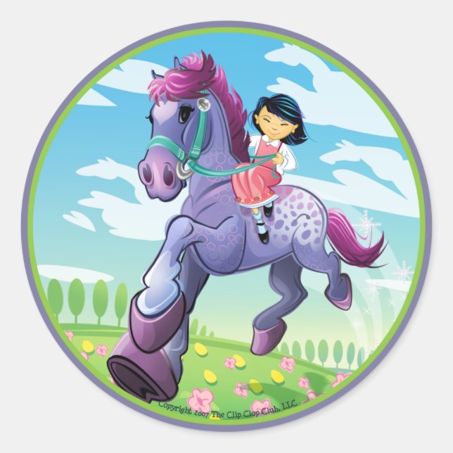 Sticker Rond Adrian's Dream Horse (Devant)
