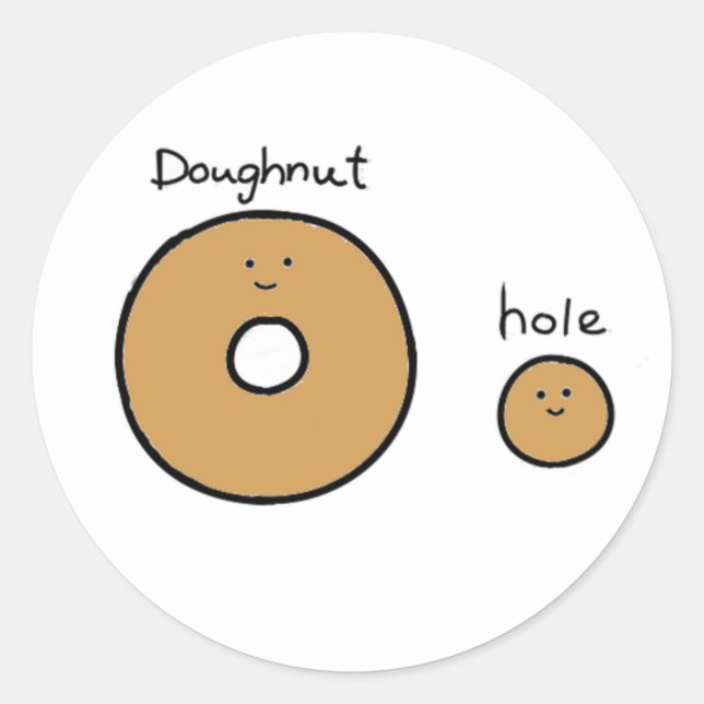 Sticker Rond Adulte et bébé (Devant)