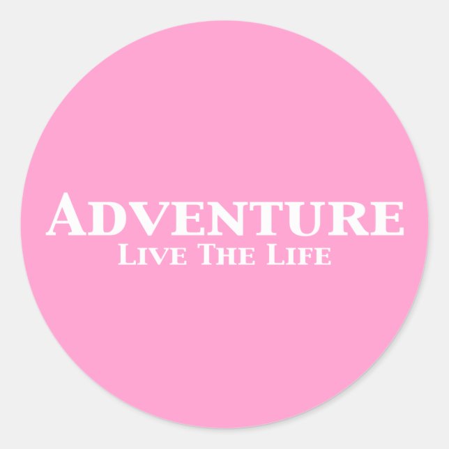Sticker Rond Adventure Live The Life Don (Devant)