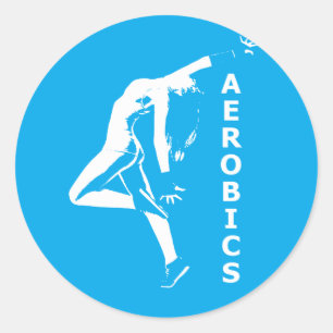 Sticker Rond Aérobic