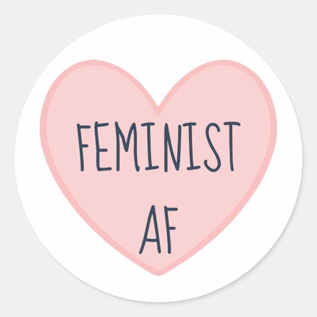 Sticker Rond "AF féministe" (Devant)