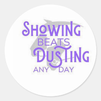 Sticker Rond Affichage Des Beats Dusting
