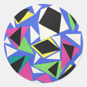 Sticker Rond Affiche d'exposition d'Henri Matisse