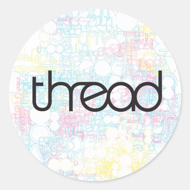 Sticker Rond Afficher le thread (Devant)