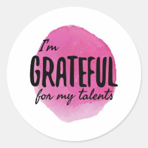 Sticker Rond affirmations motivationnelles pour acceptation de 