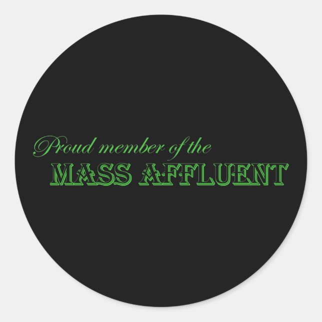 Sticker Rond Affluent massif (Devant)
