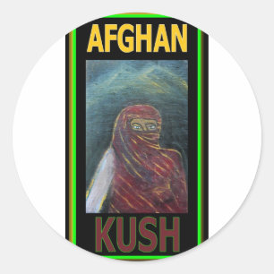 STICKER ROND AFGHAN KUSH