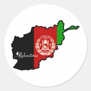 Sticker Rond Afghanistan cool