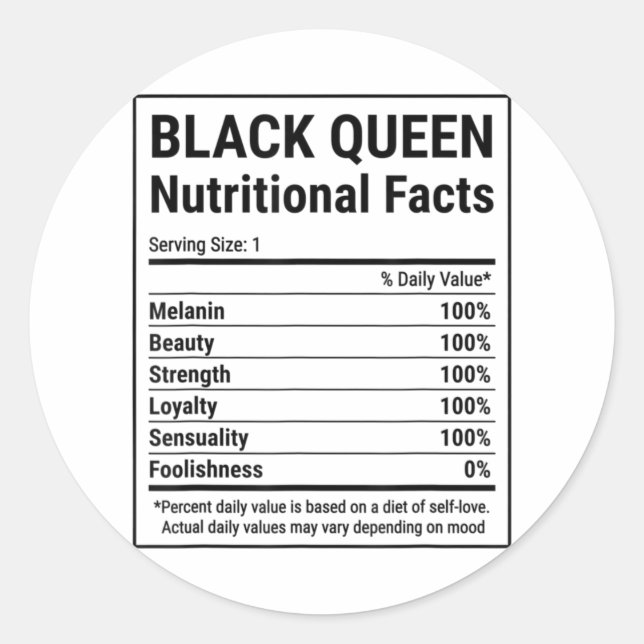 Sticker Rond African American Inspecred Design for Black Histor (Devant)