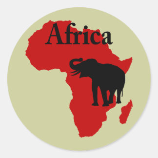 Sticker Rond Afrique