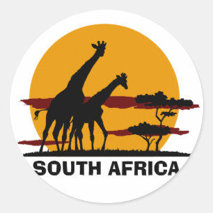 Sticker Rond Afrique du Sud