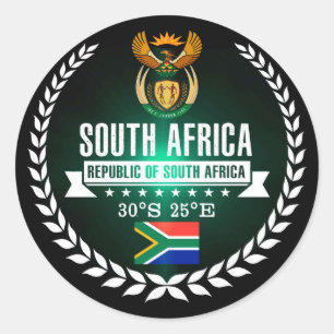 Sticker Rond Afrique du Sud