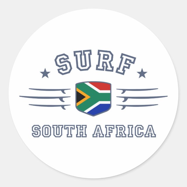 Sticker Rond Afrique du Sud (Devant)