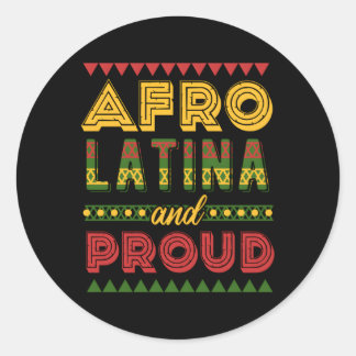 Sticker Rond Afro Latin Pride Afro Latina