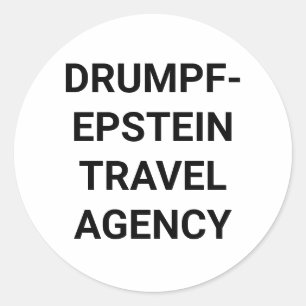 Sticker Rond AGENCE DE VOYAGE DRUMPF-EPSTEIN Hankamer Artjunkha