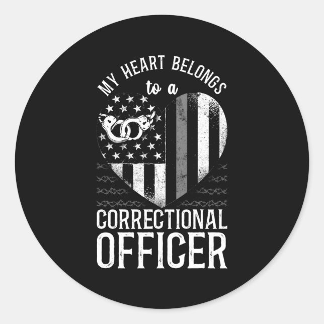 Sticker Rond Agent correctionnel Ami He American Flag (Devant)