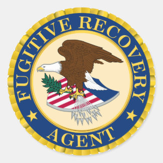 Sticker Rond Agent de récupération fugace