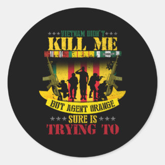 Sticker Rond Agent Victims Rétired