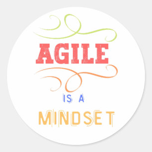 Sticker Rond Agile est un planificateur d'esprit