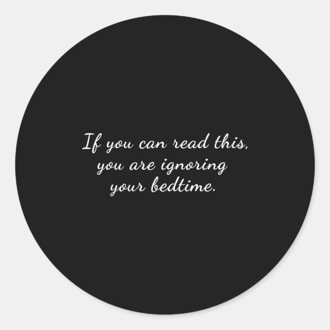 Sticker Rond Aging Sarcastic Pensioner Quote Grandma Funny Slee (Devant)