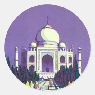 Sticker Rond Agra ~ Taj Mahal