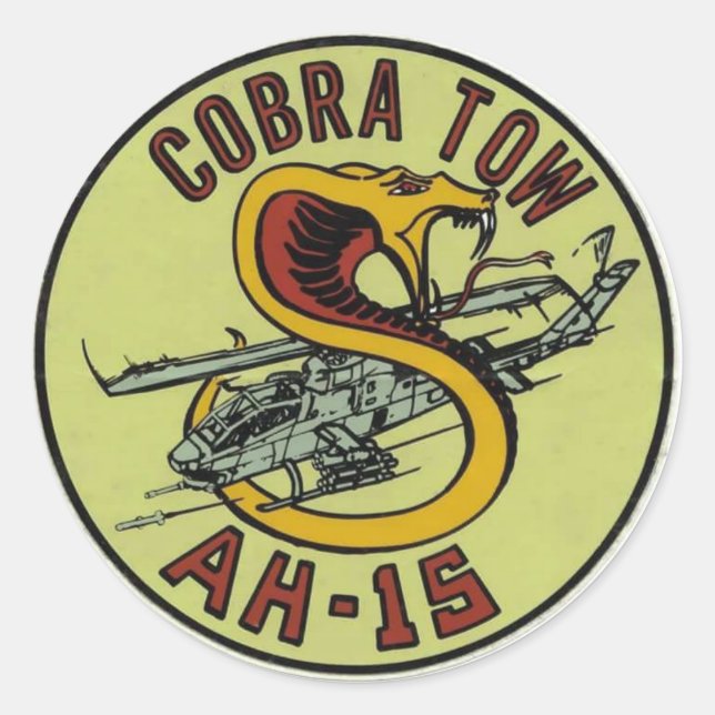 STICKER ROND AH-1S COBRA TOUR DECAL (Devant)