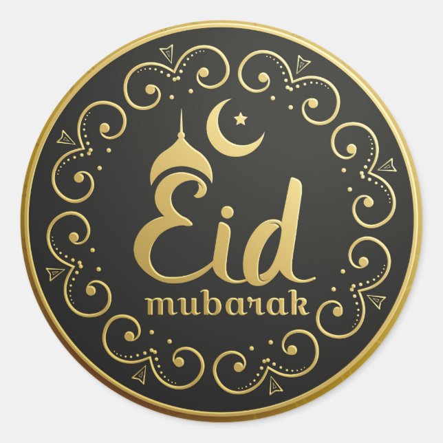 Sticker Rond Aïd Moubarak (Devant)