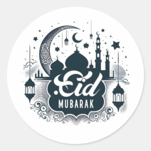 Sticker Rond Aïd Moubarak