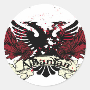Sticker Rond aigle albanais