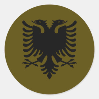 Sticker Rond Aigle albanais d'Olive