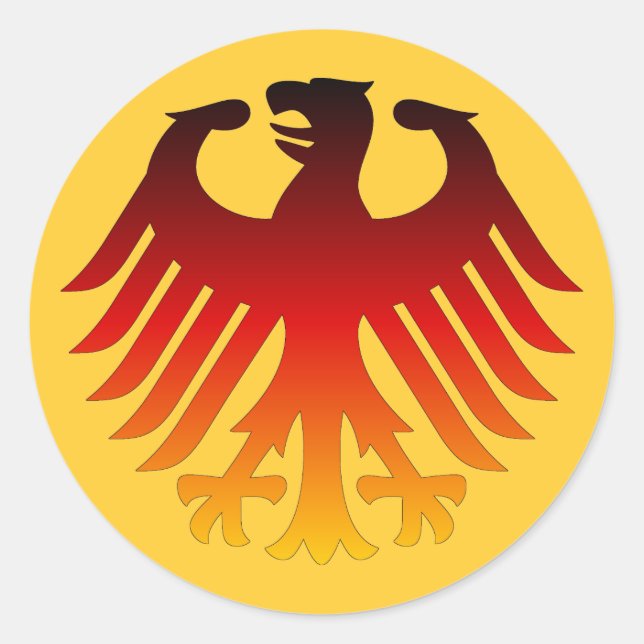 Sticker Rond Aigle allemand (Devant)
