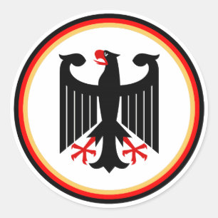 Sticker Rond Aigle allemand
