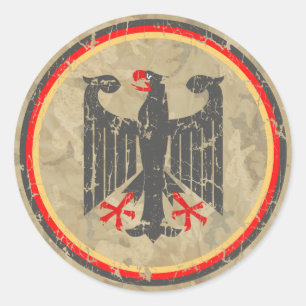 Sticker Rond Aigle allemand