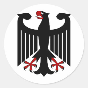 Sticker Rond Aigle allemand