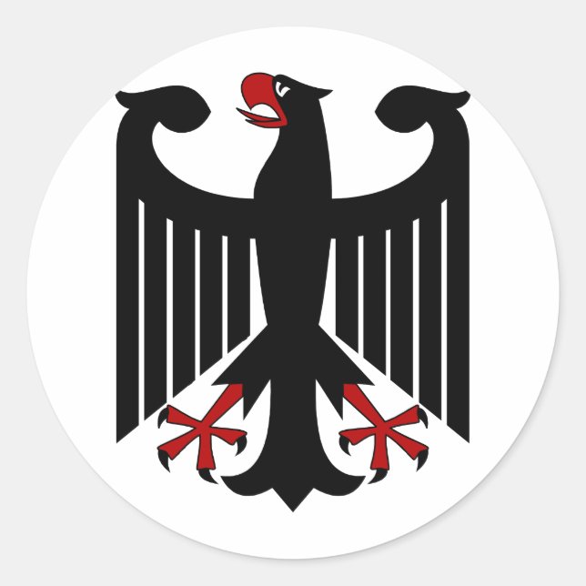 Sticker Rond Aigle allemand (Devant)
