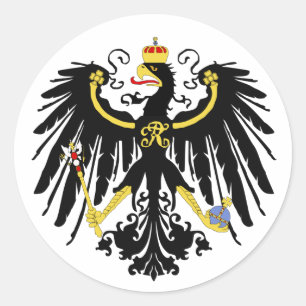 Sticker Rond Aigle prussien - Flagge Preußens - Reichsadle