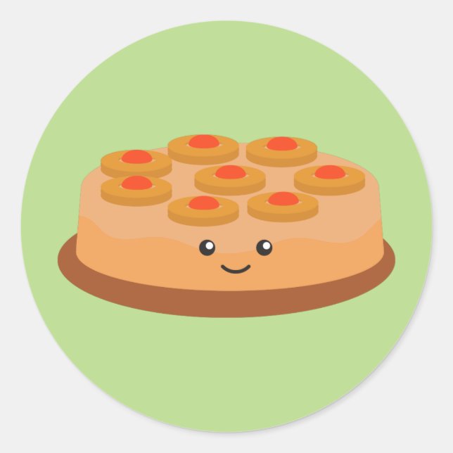 Sticker Rond Aiguille à l'envers du gâteau (Devant)