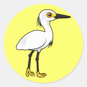 Sticker Rond Aiguille neigeuse Birdorable