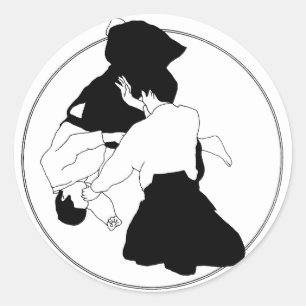 Sticker Rond Aikido