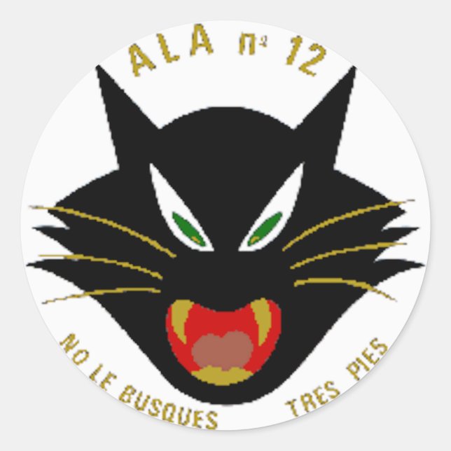STICKER ROND AILE 12 (Devant)