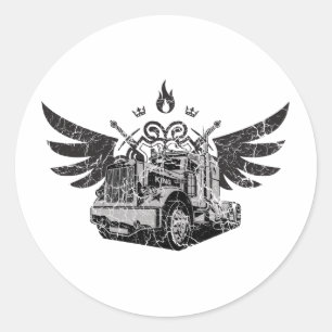 Sticker Rond Ailes de camion