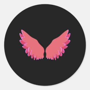 Sticker Rond Ailes de l'Ange